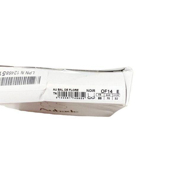 AUBADE Paris FLEUR DE TATTOO Half-cup Black Encre Noire - Picture 7 of 9